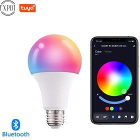 Resim Opiunte Blutooth Akıllı Rgb Ampul 16 Milyon Renk Uzaktan Telefon Kontrol Ambiyans Işığı 