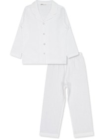 Resim Civil Girls Düz 6-9 Yaş Pijama Takımı - Ekru - Ekru / 7-8 Yaş 