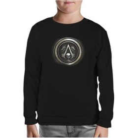 Resim Assassin'S Creed 5 Siyah Çocuk Sweatshirt Siyah 