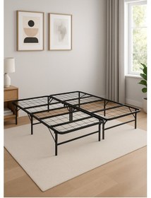 Resim Katlanabilir Metal Karyola Çift Kişilik 135 190 Cm Ebat Model 1 