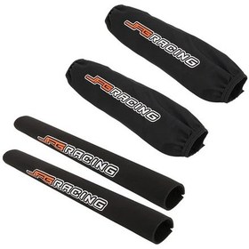 Resim Hightower 2 Adet Siyah Motosiklet Ön Fork Kılıfı Şok Emici Koruyucu Dirt Pit Bike 