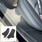 Resim 2 Adet (2025 Öncesi) Tesla Model Y İçin Arka Kapı Koruma Şeridi ve Tepeleme Plakası, Arka Kapı Modifikasyon Aksesuarları 