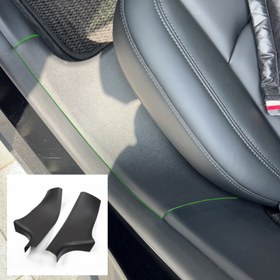 Resim 2 Adet (2025 Öncesi) Tesla Model Y İçin Arka Kapı Koruma Şeridi ve Tepeleme Plakası, Arka Kapı Modifikasyon Aksesuarları 