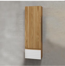 Resim Denko Taylan 30 Cm Mdf Beyaz Banyo Boy Dolabı Beyaz 