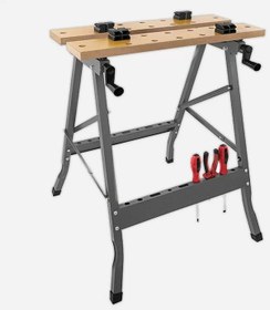 Resim Katlanabilir Çalışma Tezgahı Çalışma Masası Marangoz Atölye Tezgâ 