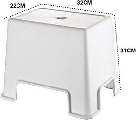 Resim Çelik Ayna Banyo Taburesi Çok Amaçlı Dayanıklı Tabure-128 MAVİ 