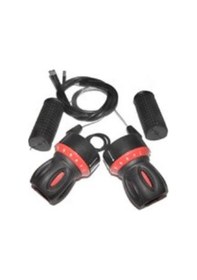 Resim Bisiklet Vites Kolu Koldan Çevirmeli (iç Dış Kablo ve Elcik Dahil Siyah 