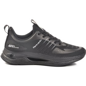 Resim Pierre Cardin Siyah Hafif Esnek Bağcıklı Erkek Spor Ayakkabı PCI-11067 M 