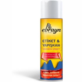 Resim Ebrayn Etiket ve Yapışkan Sökücü AEROSOL 500 ML Sprey Hızlı ve Etkili Çözücü 