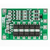 Resim 3S Bms 40A 18650 Lityum Pil Lipo Pil Şarj Koruma Devresi Balanslı 