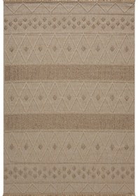 Resim Loopy Bej Kahve Halı Salon Oturma Odası Çocuk Odası Yatak Odası Halısı 620 Bej Kahve 