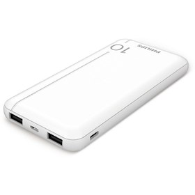 Resim Philips HIZLI USB POWERBANK DLP1812PW (ÇİFT USB GİRİŞİ) 