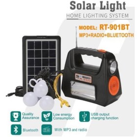 Resim Everton Rt-901 Güneş Enerjili Panelli Bluetooth Fm-usb-Tf Card-Aux Nostaljik Radyo 