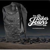 Resim The Biker Jeans - Black Iron Vest Korumalı Motosiklet Yeleği The Biker Jeans