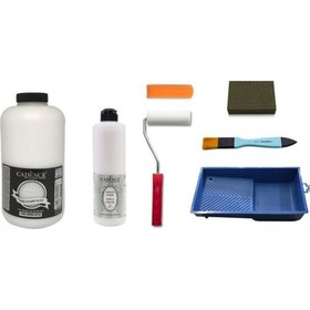 Resim Cadence 2 Litre Eskimiş Beyaz 500Ml Mat Vernik Se 