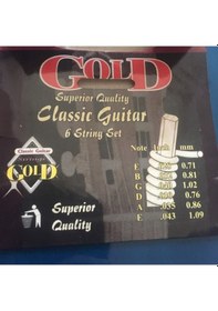 Resim Gold Klasik Gitar Teli - 10 Adet Alice Pena Kapo Joyo Akort 