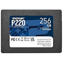 Resim Patriot P220 P220S256G25 256 GB 550-490 MB/s 2.5" SATA3 SSD Disk 