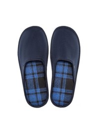 Resim Twigy Ekose Erkek Ev Terliği Lacivert 41/46 AA0552 Lacivert 