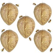 Resim Dianziye 5 Adet Asma Tipi Sahte Arı Yuva - Dış Mekan Bahçe İçin Arı Engelleme Cihazı, Doğal Engel Oluşturarak Ev Ve Bahçenizi Korur 