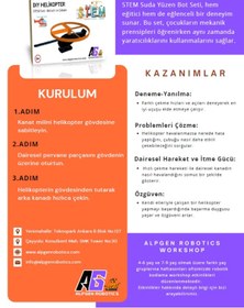 Resim ALPGEN ROBOTICS STEM Helikopter Seti - Çocuklar İçin Eğlenceli ve Eğitici Montaj Oyuncağı 