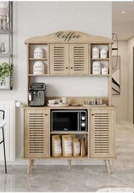 Resim enwood Avior SAFİR MEŞE Rengi Kahve Köşesi MDF 185 x 120 x 40 CM SAFİR MEŞE 