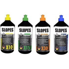Resim Slopes X10 Kalın X15 İnce Pasta X30 Hare ve X55 Boya Koruma Seti 1 LT 