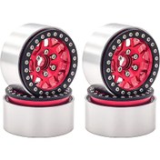 Resim Ruicoo Trx4 Ve Scx10 Rc Araçlar İçin 4 Adet Alüminyum Jant Seti - 1.9 İnç Beadlock Tekerlek 
