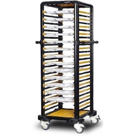 Resim Gastrolley Tekli Self Servis Arabası 150 (2 Yanı Kapalı) 59 x 71 x 174 (cm) 