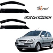 Resim Drs Tuning Krom Cam Rüzgarlığı 1.2mm Hyundai Getz 2002 4'lü / Caru447 