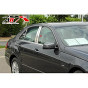 Resim ARD Pazarlama Mercedes-Benz E-Class W212 2009-2016 Krom Kapı Direği Kaplaması Cam Direği Şık Görünüm 6 Parça 