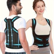 Resim 1 adet Ayarlanabilir Duruş Destek Kemeri - Erkekler ve Kadınlar için Ergonomik Sırt Desteği, Nöropren ve Polyester, Elde Yıkanabilir, Duruş ve Ergonomiyi İyileştirir, Yumuşak Pembe/Siyah Fitness Kemeri, Sevgililer Günü, Anneler Günü, Babalar Günü için Mükemmel Hediye, Sırt Duruş Düzeltici, Şık Omurga Destekleyici, Dayanıklı Kumaş Yapısı 