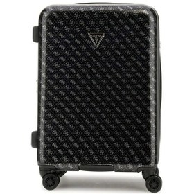 Resim Guess Siyah Jesco 22 In Orta Boy 4g Logolu Valiz Antrasit 