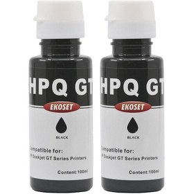 Resim Ekoset HP Uyumlu Siyah Mürekkep Tanklı Yazıcılar için 2Li Paket 2 