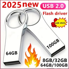 Resim 1pc 2025 USB 2.0 Flaş Sürücü - 64GB/8GB/32GB Yüksek Hızlı Metal Kalem Sürücü, Gerçek Kapasite ile Bilgisayarlar, Akıllı TV'ler, Araba Ses Sistemleri ile Uyumlu 