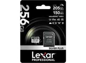 Resim 256GB Yüksek Performanslı Silver Plus Microsdxc Uhs-I 205MB/S Okuma 150MB/S Yazma Hafıza Kartı 