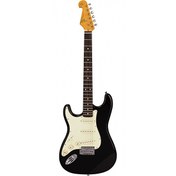 Resim SX Stratocaster Solak Siyah Elektro Gitar 
