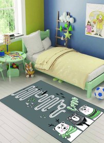 Resim Çocuklar İçin Oyun Halısı Dekhera C6004-3 - 80X300 / Dot Taban 