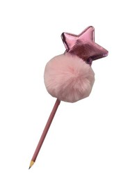 Resim Yıldızlı Ponpon Peluş Kurşun Kalem 
