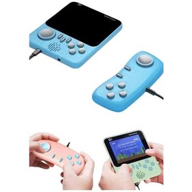 Resim Ceylan Adam Çift Konsol 666 Adet Retro Oyun El Atarisi Taşınabilir 3.5 İnç Ekran 