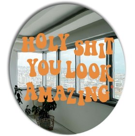 Resim Yuvarlak Ayna, Pinterest Ayna, Renkli Duvar Dekoru, Pinterest Oda Dekoru, Kırılmaz Dekorafif Ayna 