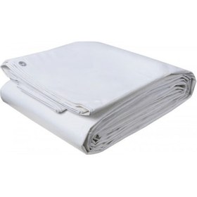 Resim Hazır Ebatlı Pvc Çadır Tente Kar Su Gecirmez Beyaz Branda Xömbx2 6x12 
