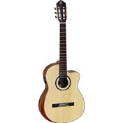 Resim Ortega Private Room Striped Suite Elektro Klasik Gitar (Natural) 