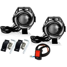 Resim Motosiklet Off Road Angelli U7 Ön Sis Farı Xenon Far Takım + Anahtar 
