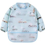 Resim Suntek Tavşan Yarışı Desenli Bebek Önlükler Bebek Mavi 