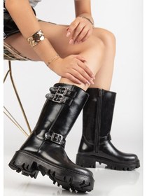 Resim Suins Jewel Model Premium Model Kadın Uzun Bot Siyah 