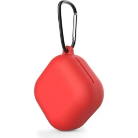 Resim Store Samsung Galaxy Buds Fe Için Kılıf Askılı Mat Silikon Kırmızı [galaxy Buds Fe ile Uyumlu Kılıf - Kırmızı] 