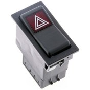 Resim allestock Universal Sinyal Flaşör Düğmesi Anahtarı 7 Pin Rocker Switch 1695209m1 - Ampullü 12v 