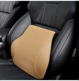 Resim Dört Mevsim Nefes Bellek Köpük Araba Lomber Yastık Polyester Yastık Beige 
