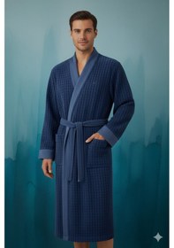 Resim Özdilek Larco Lacivert Erkek Bornoz Seti 1 Bornoz 1 Baş Havlusu L Beden Çok Renkli 