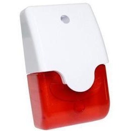 Resim IS-02 Dahili Flaşörlü Siren 12v Dc Işıklı 90dB Ses (İç Ortam) 